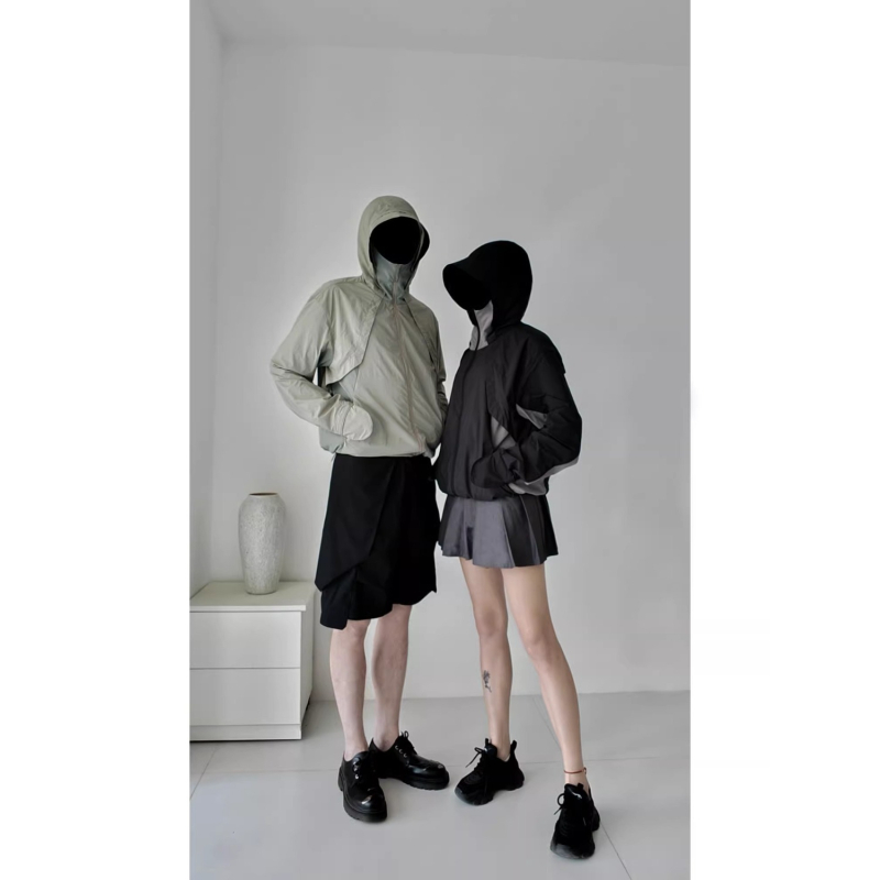 Unisex ελαφριά καλοκαιρινή ζακέτα εξωτερικού χώρου με κουκούλα, γρήγορο στέγνωμα και UV προστασία, ορεινό στυλ