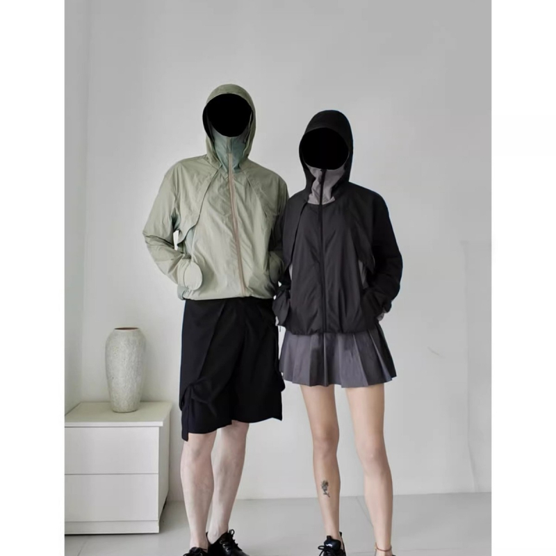 Unisex ελαφριά καλοκαιρινή ζακέτα εξωτερικού χώρου με κουκούλα, γρήγορο στέγνωμα και UV προστασία, ορεινό στυλ
