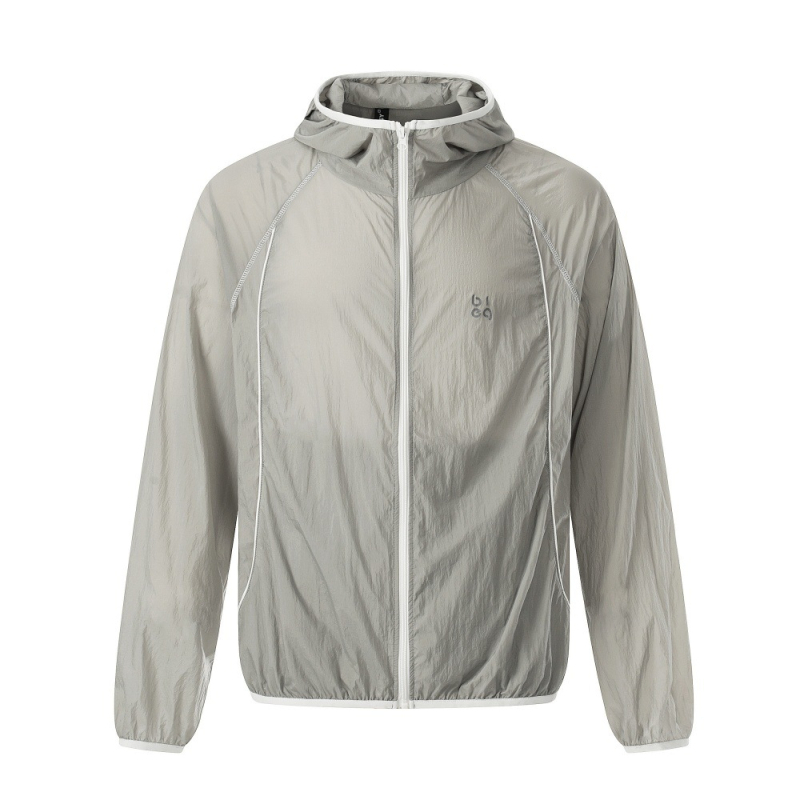 Geacă ușoară cu glugă, în stil montan, protecție solară, nylon, primăvară-vară, casual, design cu blocuri de culoare