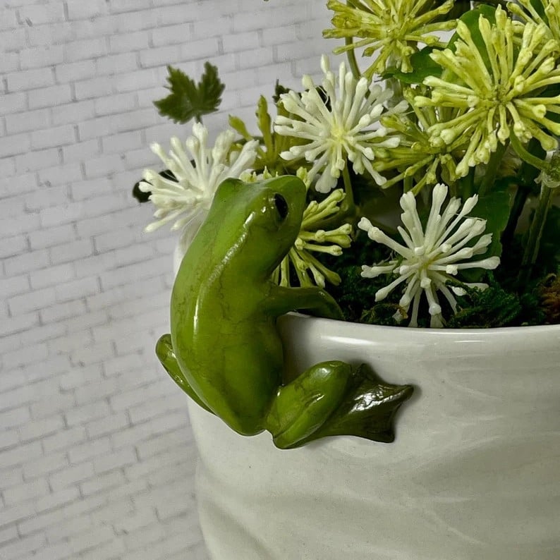 Privjesak od smole s crtanim žabom za bonsai i vrtni ukras