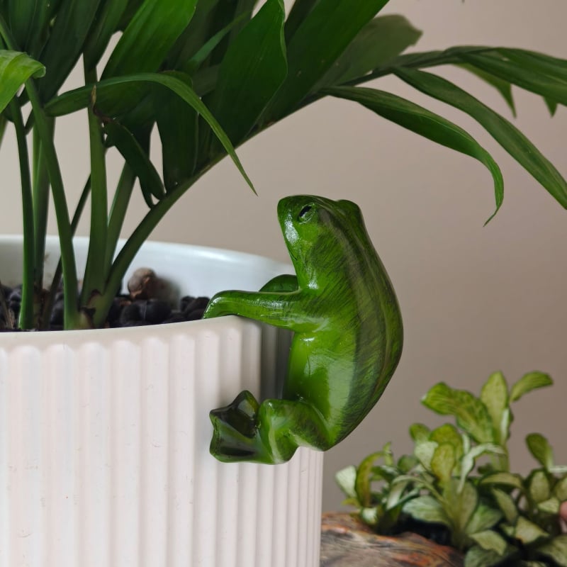 Privjesak od smole s crtanim žabom za bonsai i vrtni ukras