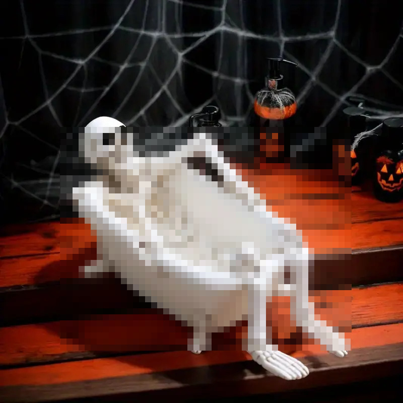 Smoljena lubanja s kadom za sukulente – Halloween dekoracija za dom, vrt i hodnik