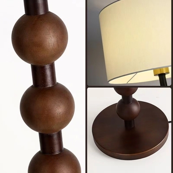 Podna lampa u francuskom luksuznom stilu s mid-century wabi-sabi estetikom za dnevni boravak i spavaću sobu