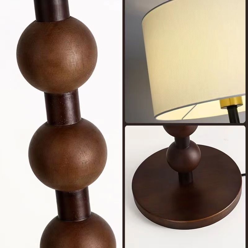 Podna lampa u francuskom luksuznom stilu s mid-century wabi-sabi estetikom za dnevni boravak i spavaću sobu