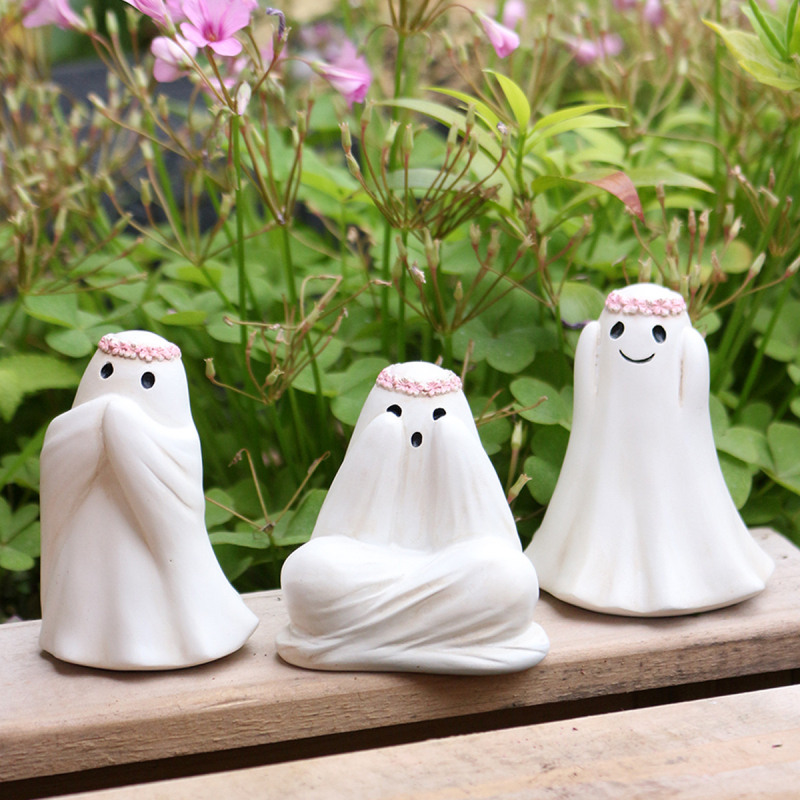 Set skulptura duhova za vrt – dekorativne skulpture od smole za dvorište i travnjak