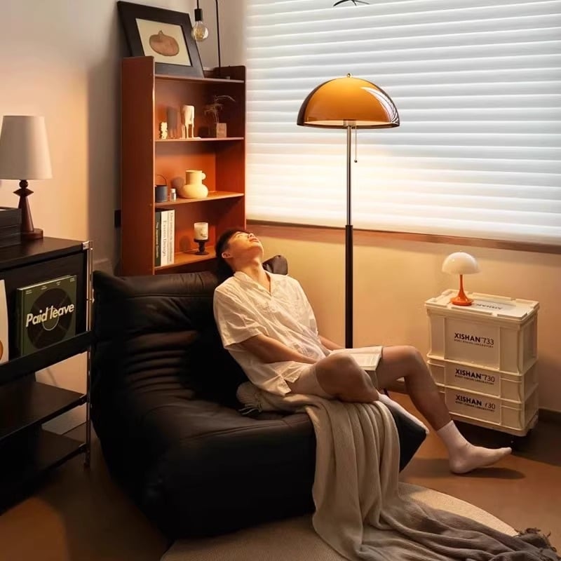 Francuska vintage podna lampa za dnevni boravak, dekorativna lampa uz kauč, retro rasvjeta za spavaću sobu i ured