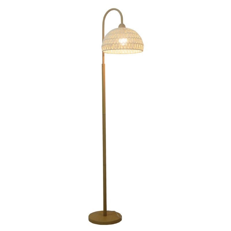 Ratanova podna lampa za dnevni boravak, bočna stojeća lampa uz kauč, spavaća soba s lampom za zaštitu očiju, dekor za hotele i hostele