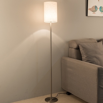 Nordijska minimalistička podna lampa s LED-om, sjenilo od tkanine, moderno osvjetljenje spavaće sobe