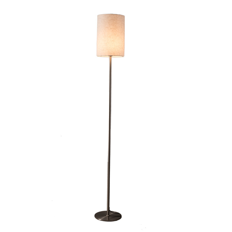 Nordijska minimalistička podna lampa s LED-om, sjenilo od tkanine, moderno osvjetljenje spavaće sobe