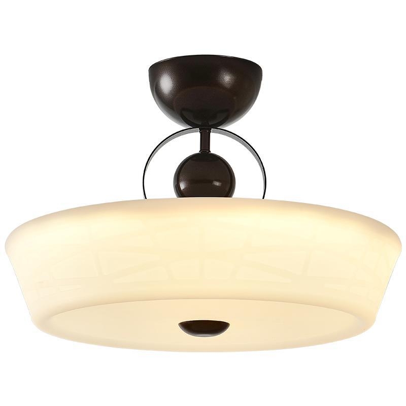 Francuski kremasti stil stropna svjetiljka za spavaću sobu, vintage nadahnuto čitanje s zaštitom očiju, moderno minimalističko-retro osvjetljenje garderobe