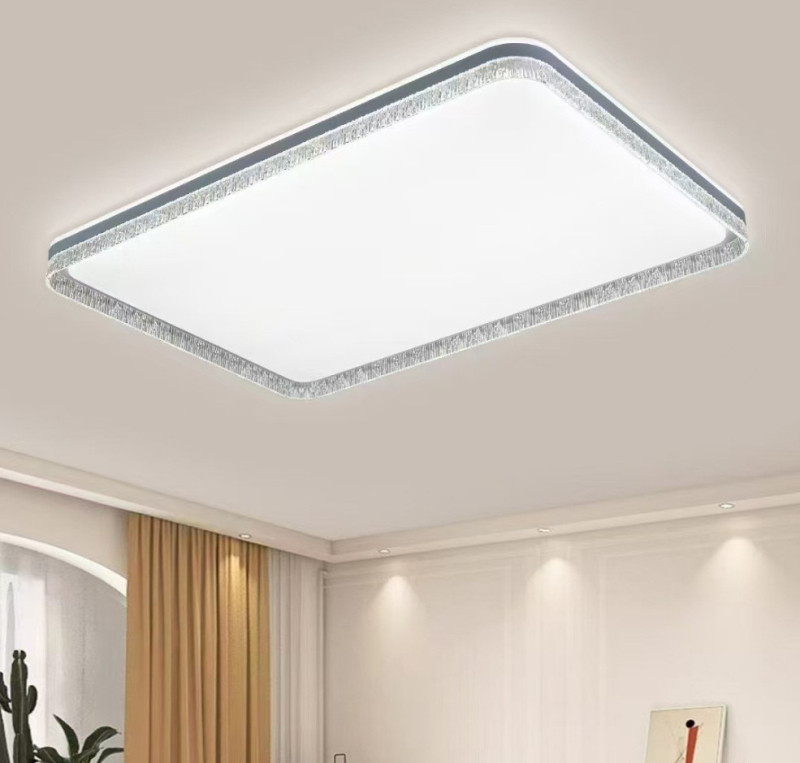 Nova LED pravokutna stropna svjetiljka za dnevni boravak i spavaću sobu, minimalistički modern stil, lampica za zaštitu očiju