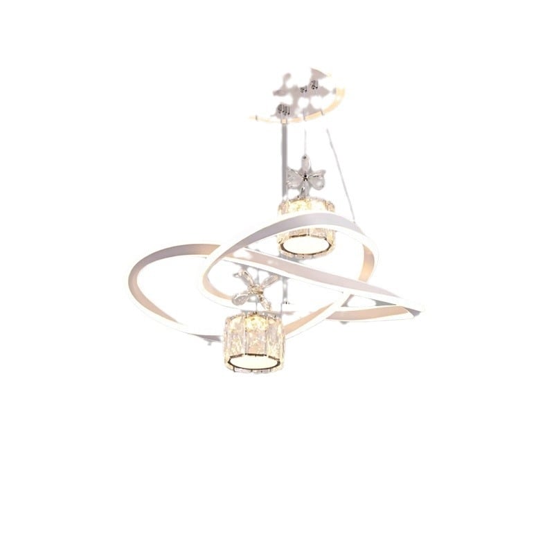 LED kristalni luster, moderan minimalistički viseći rasvjetni luster za dnevni boravak i spavaću sobu, aluminijsko tijelo, prilagodljiva visina 40–100 cm, višeglavi dizajn