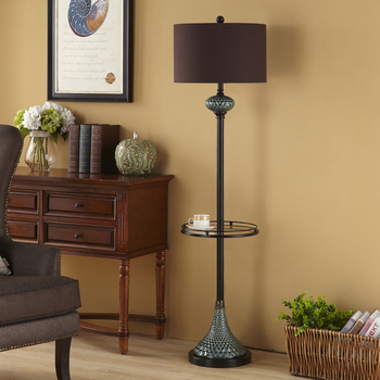 Podna lampa u američkom stilu za dnevni boravak i spavaću sobu, moderno minimalističko nordijsko toplo osvjetljenje, kućište od nehrđajućeg čelika i platneni abažur – kompletan set svjetiljki