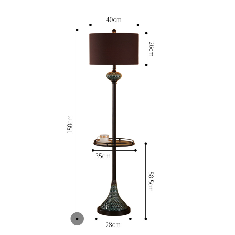 Podna lampa u američkom stilu za dnevni boravak i spavaću sobu, moderno minimalističko nordijsko toplo osvjetljenje, kućište od nehrđajućeg čelika i platneni abažur – kompletan set svjetiljki