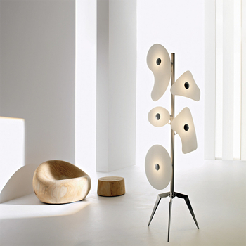 Talijanski dizajnerski podni svjetiljka za dnevni boravak – moderni šareni umjetnički rasvjetni element, kovano tijelo, akrilno sjenilo, 5 LED, 1700 mm, 220V, CRI ≥90, pogodno za dnevni boravak i studij