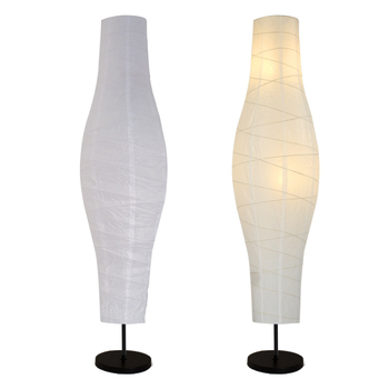 Podna lampa u skandinavskom stilu s LED papirnatim abažurom, visina 137 cm, pogodna za dnevni boravak i spavaću sobu