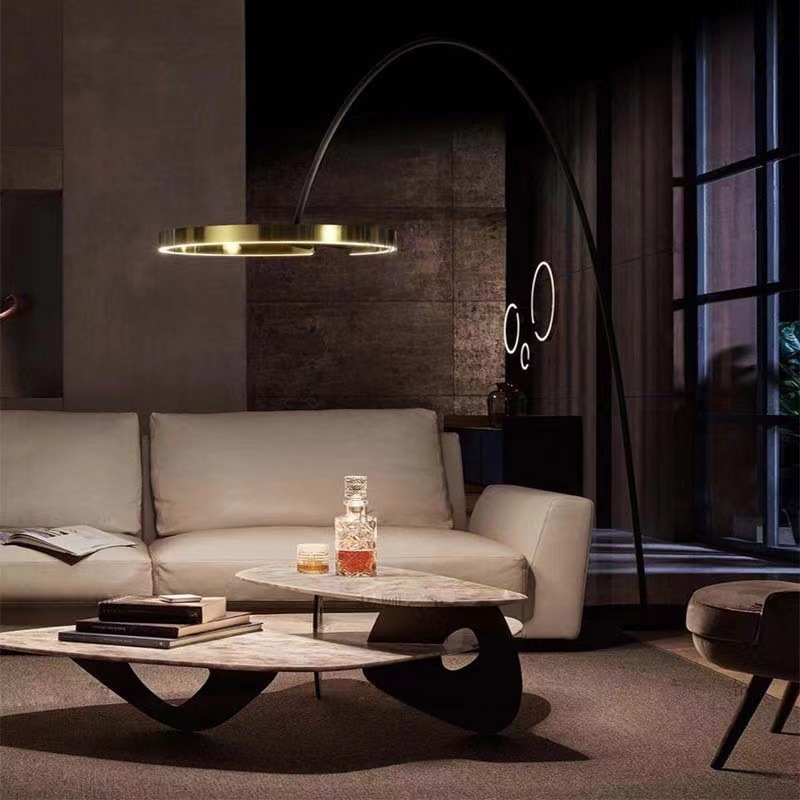 Nordijska minimalistička postmoderna stojeća lampa s ribolovnim motivom za spavaću sobu i dnevni boravak