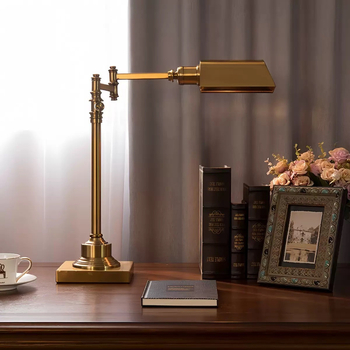 Američka seoska dekorativna svjetiljka s retro industrijskim dizajnom, podesiva stajaća lampa s mehaničkim rukama za spavaću sobu ili ured.