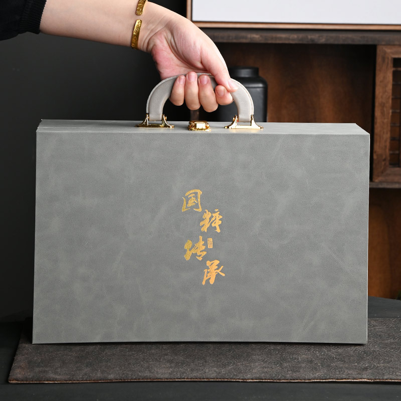 Kung-Fu čajová súprava z keramiky pre domáce použitie v darčekovej krabičke – kompletný obchodný darčekový set