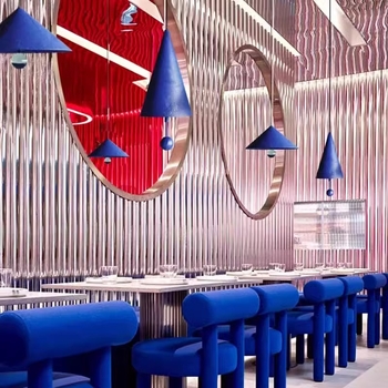 Skandinavski retro luster od željeza Klein Blue, konusnog oblika, za dnevni boravak, spavaću sobu, dječju sobu i blagovaonicu – prilagodljiv.