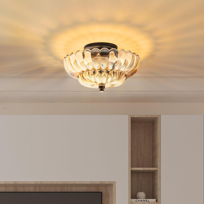 Stropna LED svjetiljka sa kristalnim sjenilom, francuski elegantan i američki retro stil, pogodna za hodnik, spavaću sobu i balkon