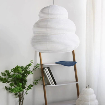 Noguchi Isamu japanskog stila viseća lampa od rižinog papira, sjenilo u obliku kruške, pogodna za restoran, dnevni boravak i spavaću sobu