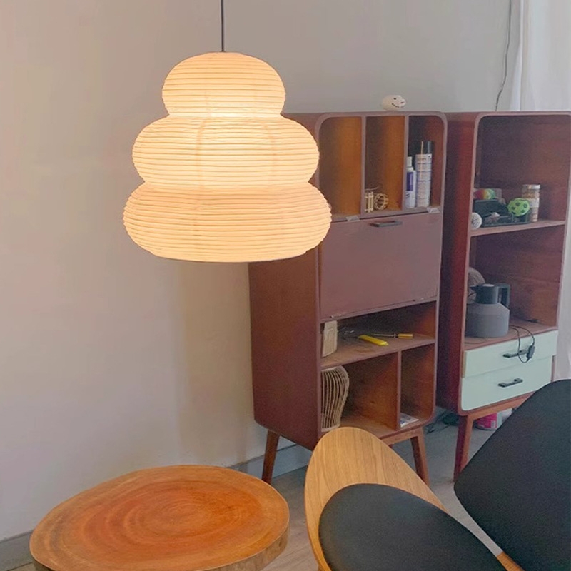 Noguchi Isamu japanskog stila viseća lampa od rižinog papira, sjenilo u obliku kruške, pogodna za restoran, dnevni boravak i spavaću sobu