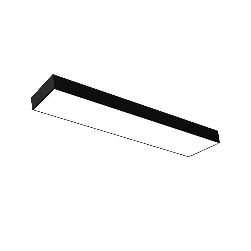 Линеен LED осветител за офис и конферентна зала, дълъг 120×20 см, индустриален стил, IP65