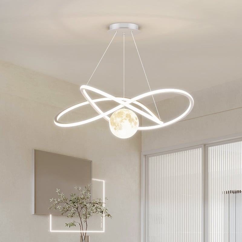 Viseći luster za blagovaonicu, moderan minimalistički stil, aluminij, LED, s jednom glavom