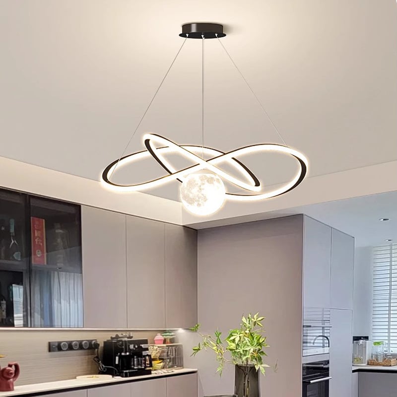 Viseći luster za blagovaonicu, moderan minimalistički stil, aluminij, LED, s jednom glavom