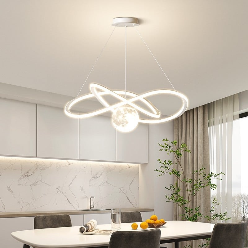 Viseći luster za blagovaonicu, moderan minimalistički stil, aluminij, LED, s jednom glavom