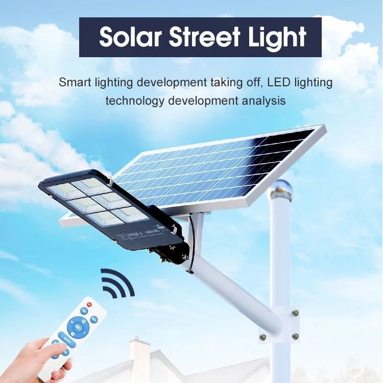 6-panel solarna LED rasvjeta za ulicu, ruralni vrt, IP67, 100W