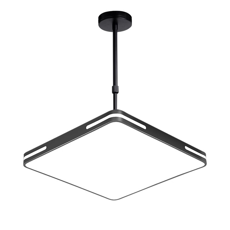 Prilagodljivi LED luster – moderan minimalistički dizajn, željezno tijelo, dvostruki način montaže (viseći ili usisnom držaču), visina 30–60 cm, 220V, za dnevni prostor