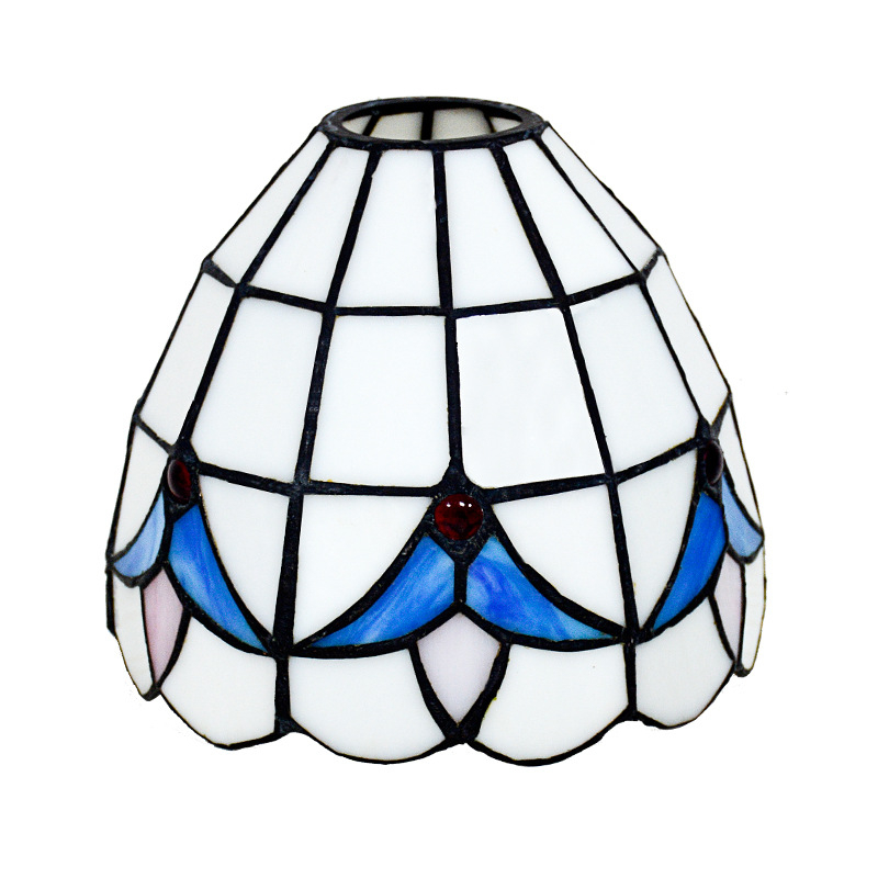 Staklno sjenilo lampe za stolne lampe i lustere, dekorativni komad rasvjete, ručno zavareni kućište, bez žarulje, retro stropna svjetiljka
