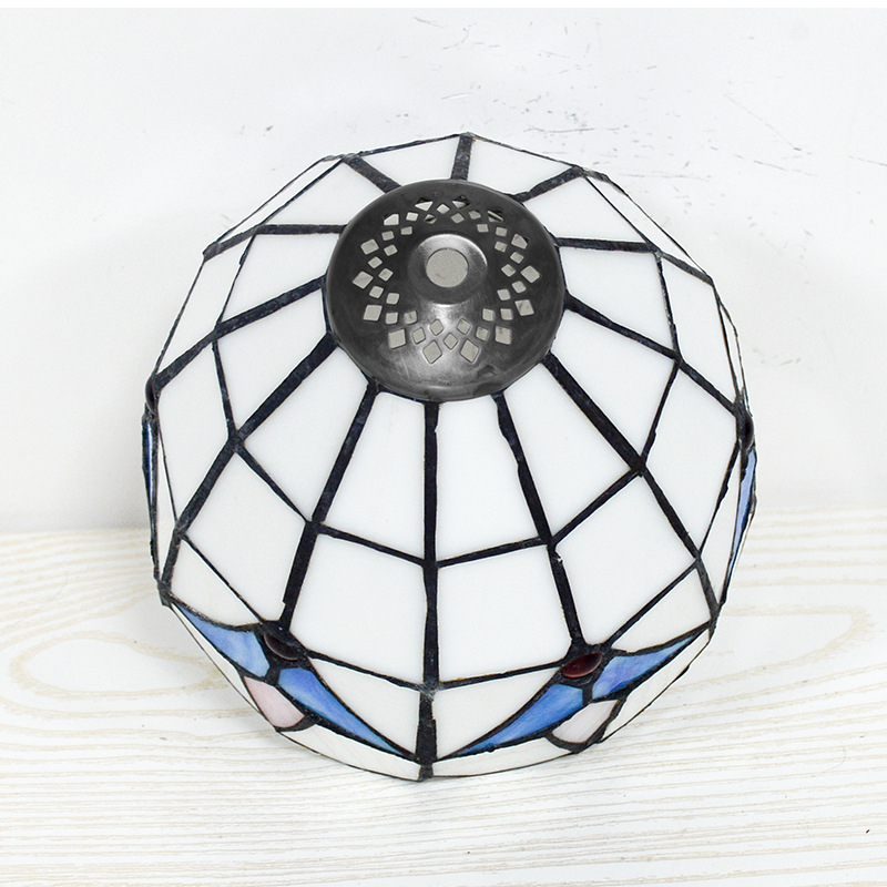 Staklno sjenilo lampe za stolne lampe i lustere, dekorativni komad rasvjete, ručno zavareni kućište, bez žarulje, retro stropna svjetiljka