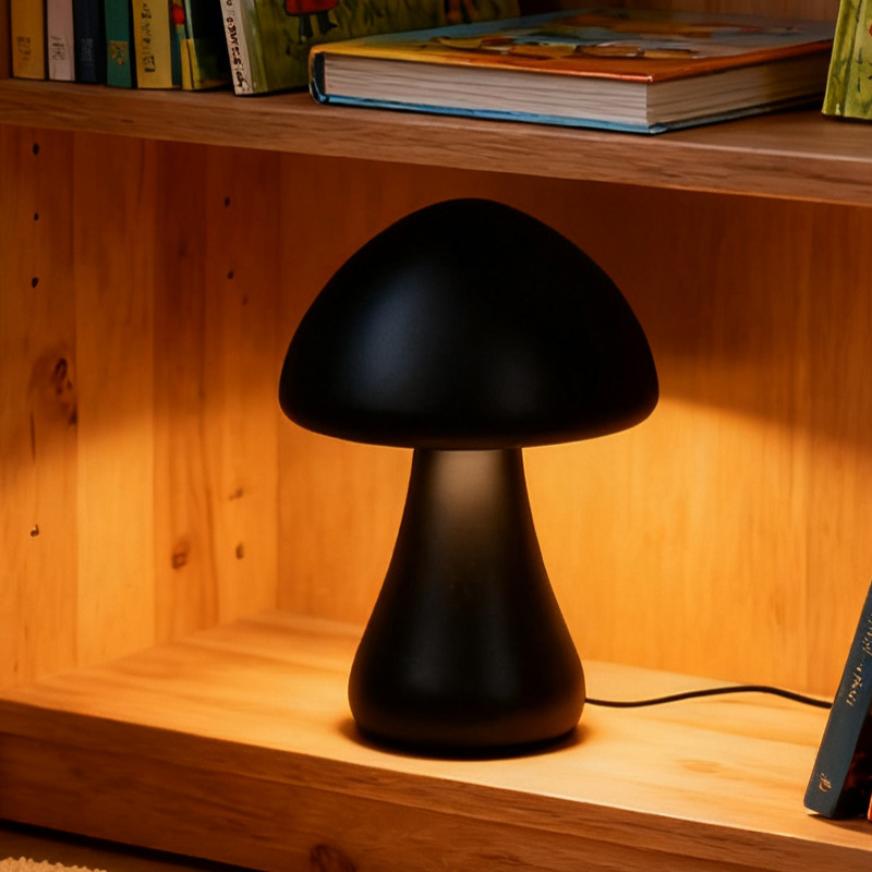 Nekonečne nastaviteľná nočná lampa v tvare huby s atmosférickým svetlom