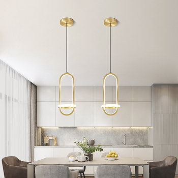 LED stropna svjetiljka od aluminija, moderni minimalistički stil, pravokutno sjenilo, 220V, pogodna za spavaću sobu, blagovaonu, kafić i bar
