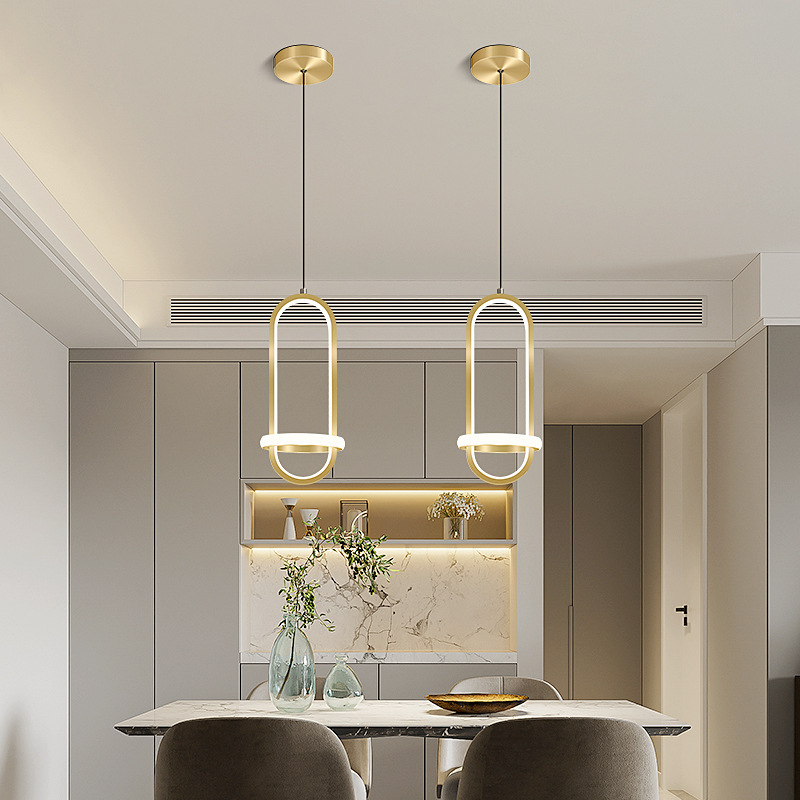 LED stropna svjetiljka od aluminija, moderni minimalistički stil, pravokutno sjenilo, 220V, pogodna za spavaću sobu, blagovaonu, kafić i bar