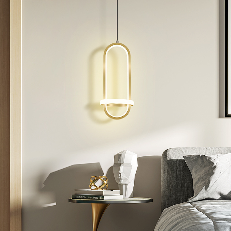 LED stropna svjetiljka od aluminija, moderni minimalistički stil, pravokutno sjenilo, 220V, pogodna za spavaću sobu, blagovaonu, kafić i bar