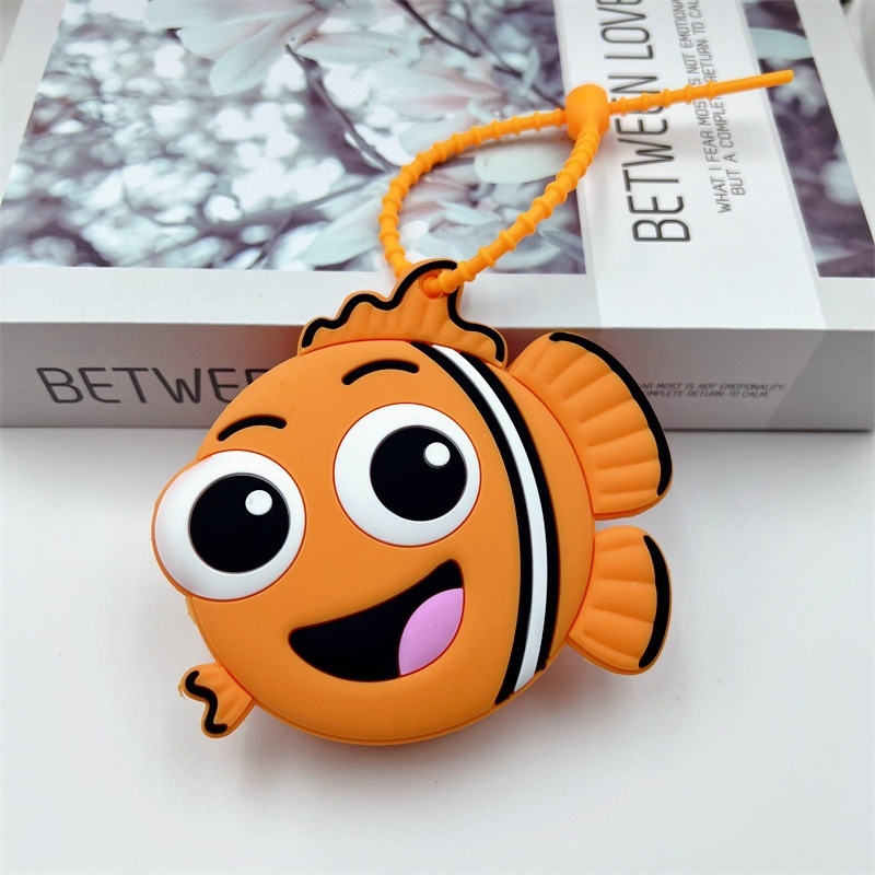 Kreativni karikaturalni novčanik za kovanice i ključni lanac s motivom clownfish, slatko morsko biće