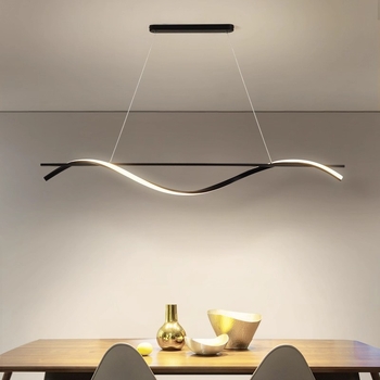 Moderna minimalistička rasvjeta za restoran s LED trakom, visina 1,5 m, podesiva