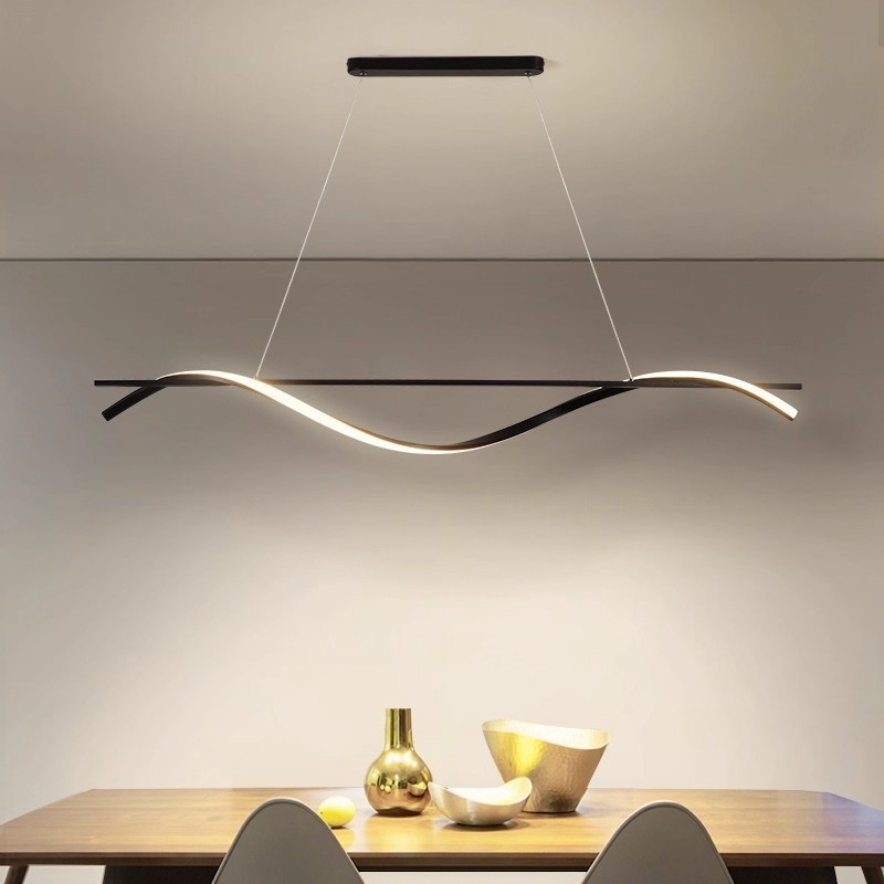 Moderna minimalistička rasvjeta za restoran s LED trakom, visina 1,5 m, podesiva
