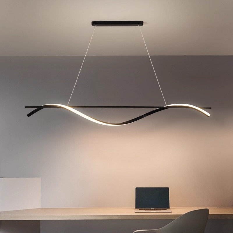 Moderna minimalistička rasvjeta za restoran s LED trakom, visina 1,5 m, podesiva