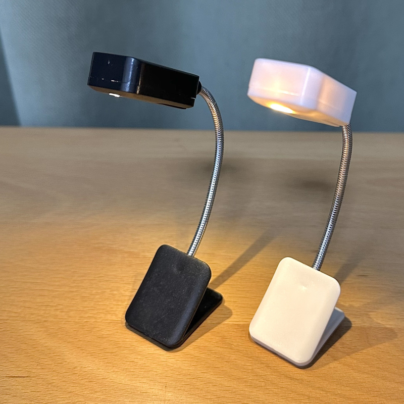 Lampa za čitanje s toplim svjetlom, kompaktna stolna lampa s klipsom za učenje, dom i spavaću sobu, noćno svjetlo.