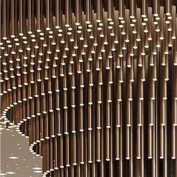 Vlastný osvetľovací projekt pre hotelové foyer - železný luster s LED, moderný minimalistický štýl, vhodný pre banketovú sálu a knižnicu