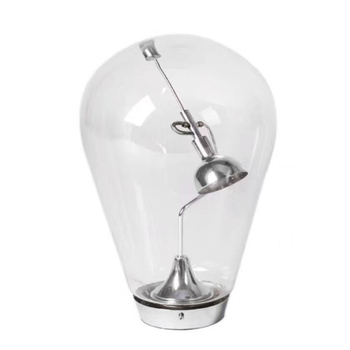 Blow dizajnová sklenená stolová lampa, minimalistický dizajn do spálne a na stôl, dotykové stmavenie pre čítanie a atmosféru