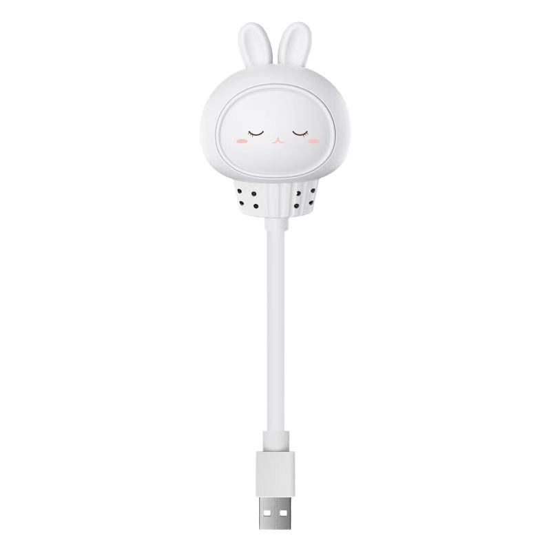 Умна зайче нощна лампа с гласово управление, USB захранване, лампа за нощното шкафче със таймер