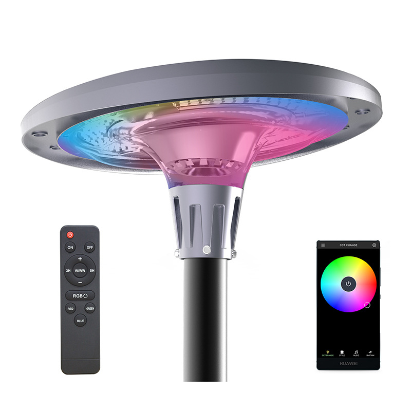 Solarna vrtna LED RGB rasvjeta visokog sjaja, Bluetooth, šarolna glazba, pametna kontrola