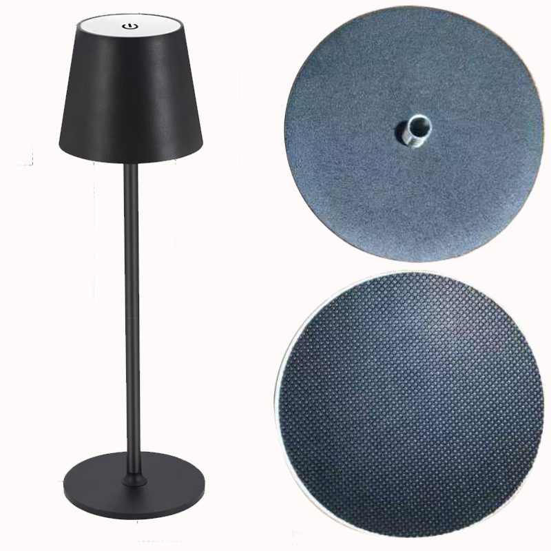 Zlatá kovová nočná lampa na jedálenský stôl – dekoratívne osvetlenie pre atmosféru, nabíjateľné