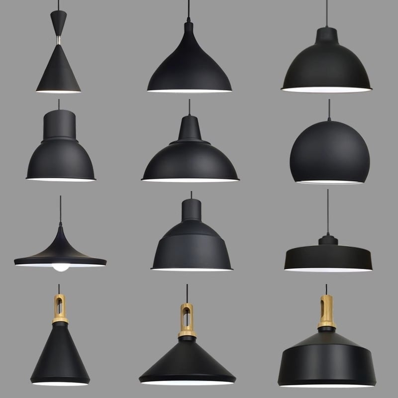 Priemyselný štýl čierny železný luster, retro minimalistický dizajn, dekor pre obývaciu izbu, bar, reštauráciu alebo hotel